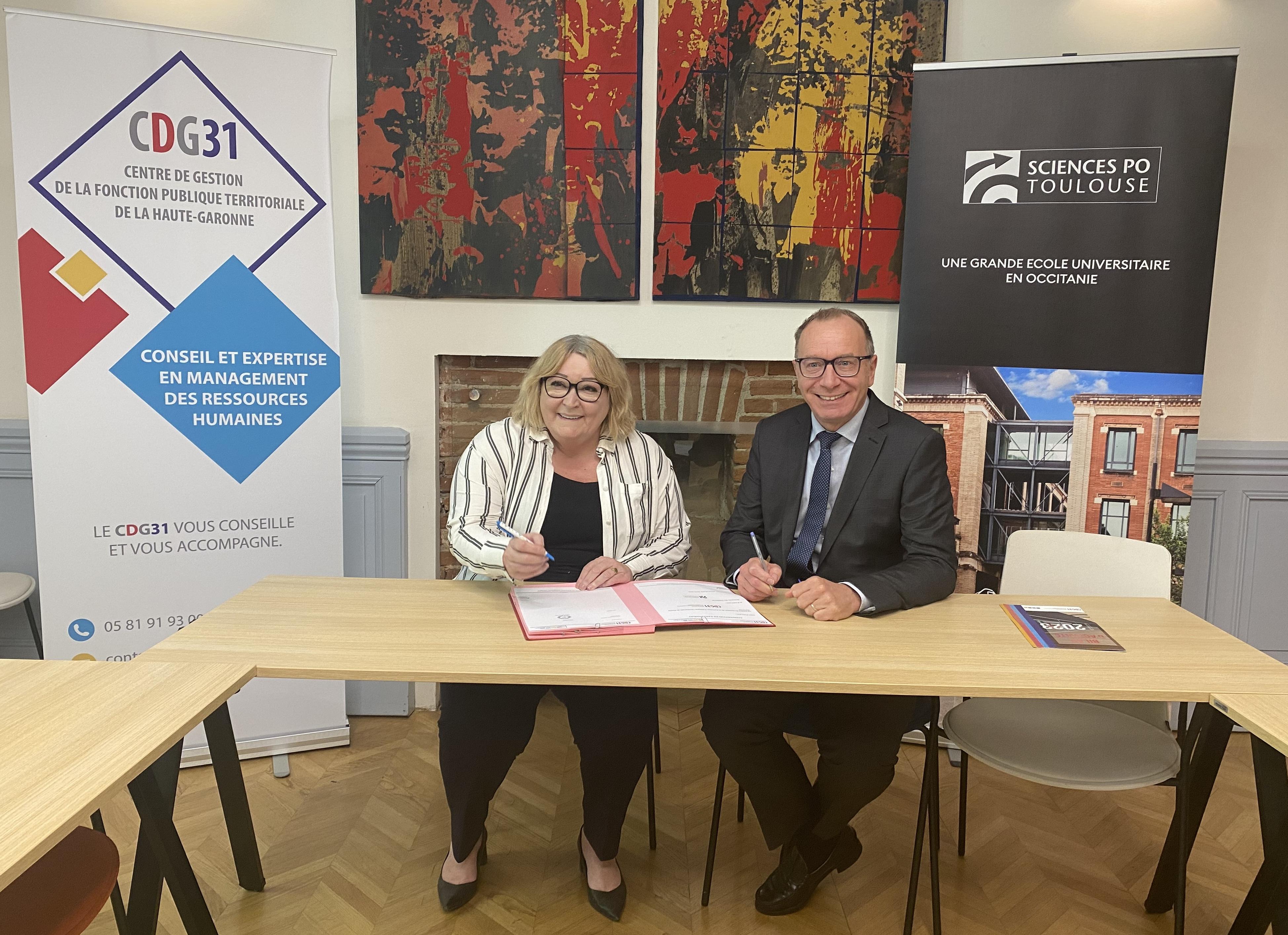 Signature de convention Sciences Po Toulouse/CDG31